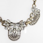 Iced Marquise Crystal Encrusted Statement Necklace 